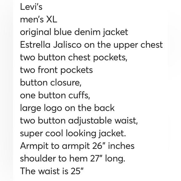 New Levi’s denim jacket men’s XL - Picture 11 of 11